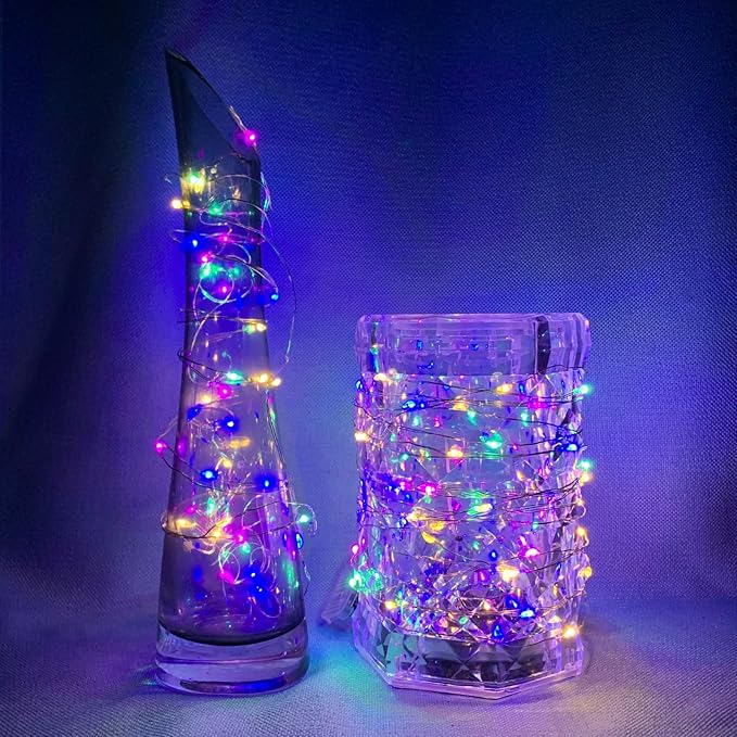 12 Pack Fairy Lights 7Ft 20 LED Twinkle String Lights 3 Modes Battery Operated - Image 5