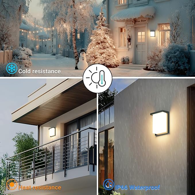 Tipace LED Wall Sconce Lights, 30W Modern Outdoor Light Fixture Wall Mount - Image 7