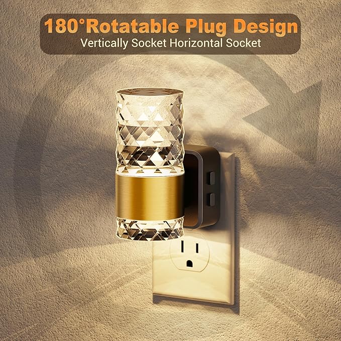 JandCase Night Lights Plug into Wall, 2 Pack Color Changing Night Light - Image 4