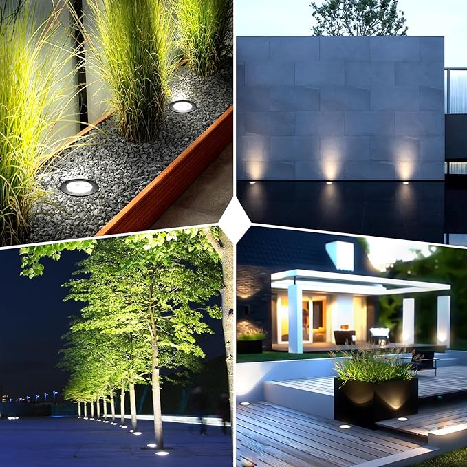 6W LED Landscape Lights, 110V 120V Well Lights IP68 Waterproof 5500k Cool White - Image 7