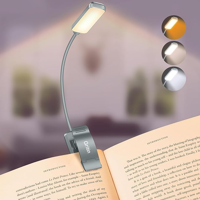 Gritin 9 LED Rechargeable Book Light by Gritin