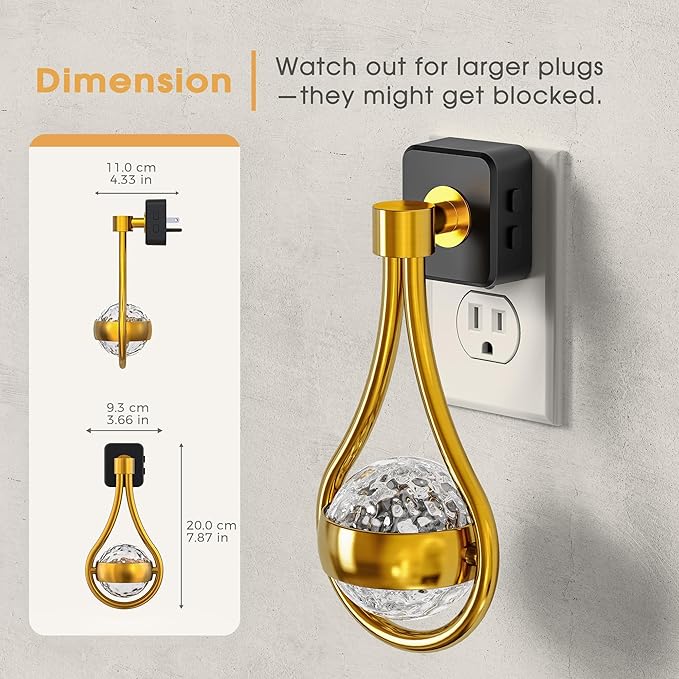 Briignite RGB Night Lights Plug into Wall, Color Changing Nightlight - Image 3