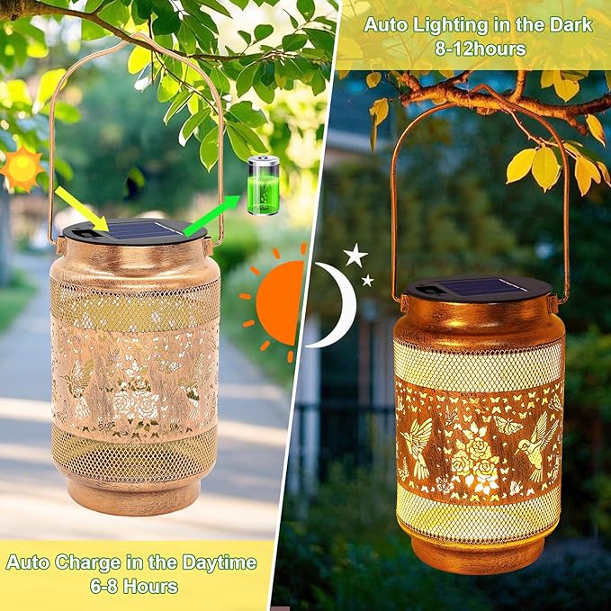 Hummingbird Solar Lanterns Outdoor Waterproof - Image 7