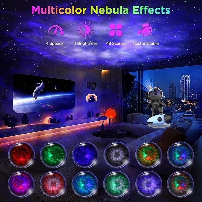 Astronaut Galaxy Projector for Bedroom, Star Projector Galaxy Light - Image 2