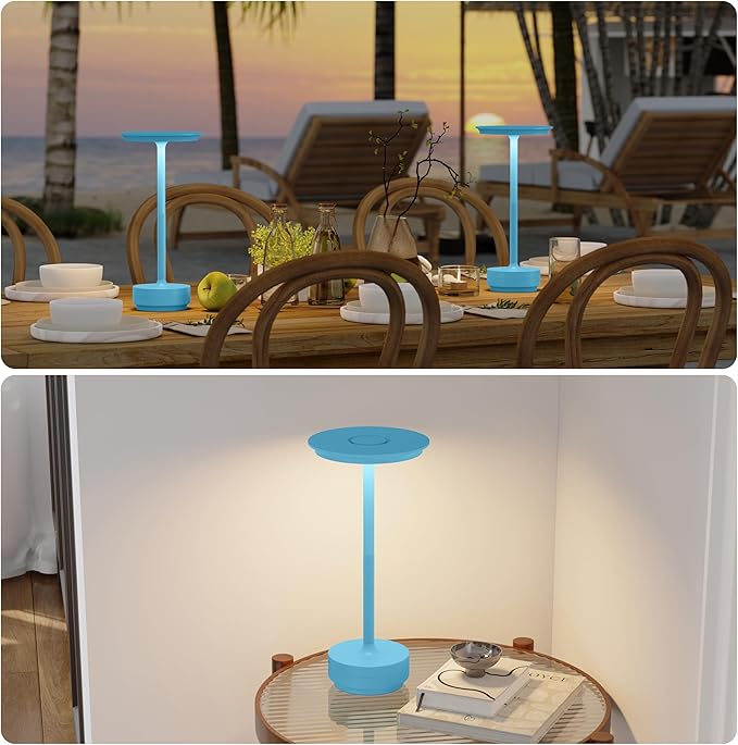1 Pack Rechargeable Cordless Table Lamps, Portable 5000mAh Outdoor Table Light - Image 6