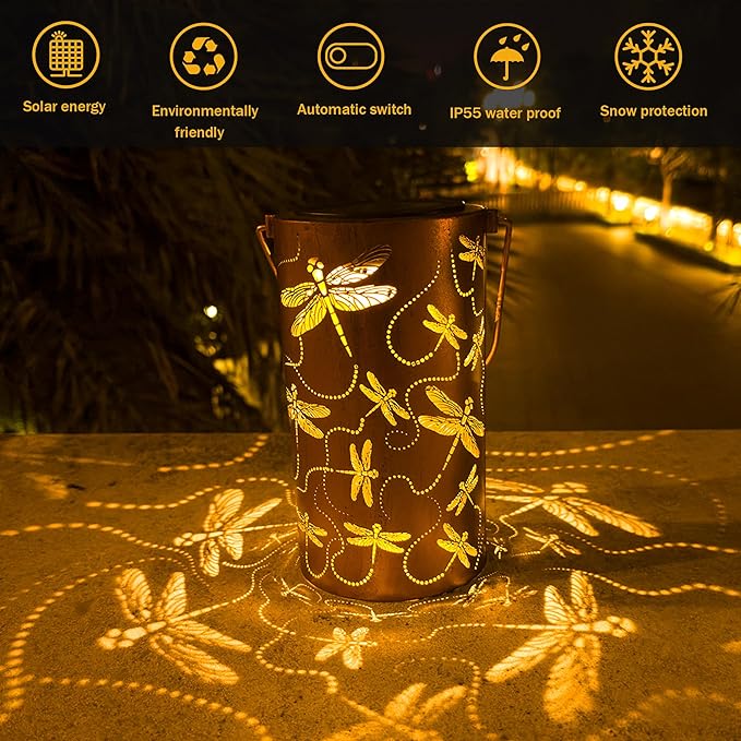 Dragonfly Solar Lanterns Outdoor Waterproof, Birthday Gifts - Image 3