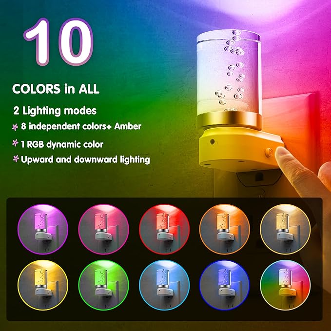 L LOHAS LED Night Light, Night Lights Plug into Wall, Color Changing Nightlight - Image 3