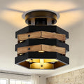 Farmhouse Flush Mount Ceiling Light, 1-Light Hallway Light Fixtures Ceiling by SGLfarmtyLighting