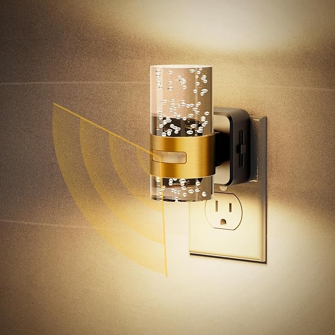 JandCase Motion Sensor Night Light, Night Lights Plug into Wall, 3000K Soft by JandCase