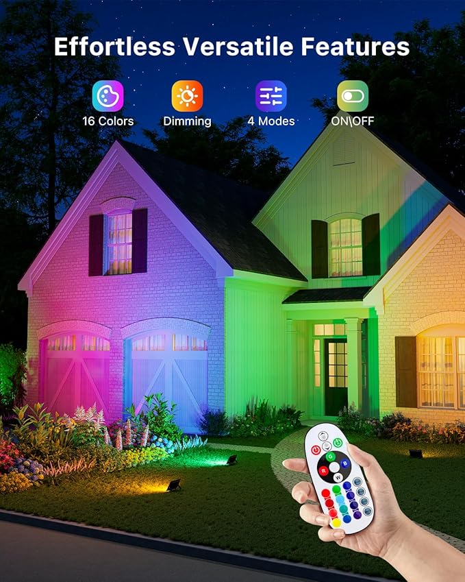 4 Pack 50W Led Flood Lights 500W Equi Color Changing - Image 5