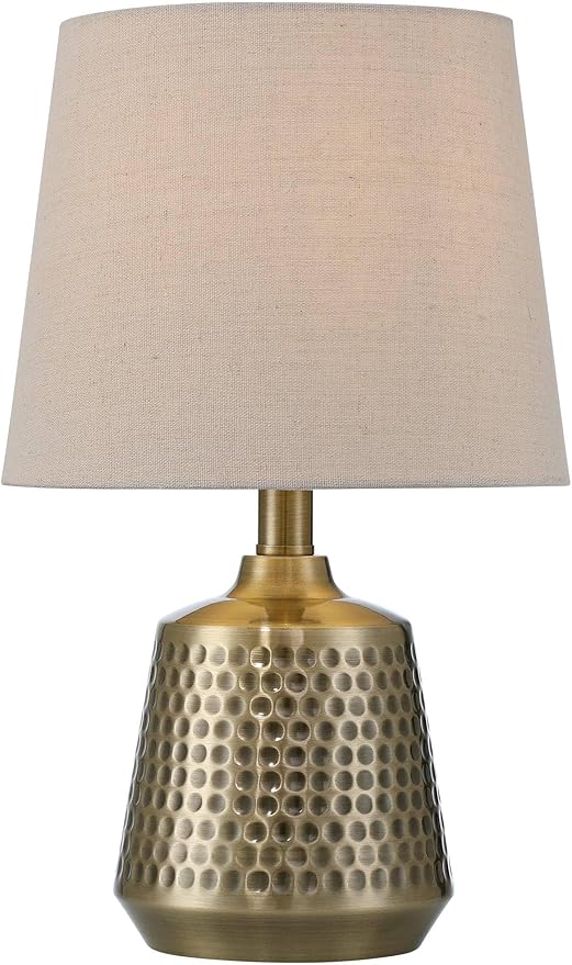 360 Lighting Argus 16 1/4" High Small Modern Accent Table Lamp Gold Textured - Image 2