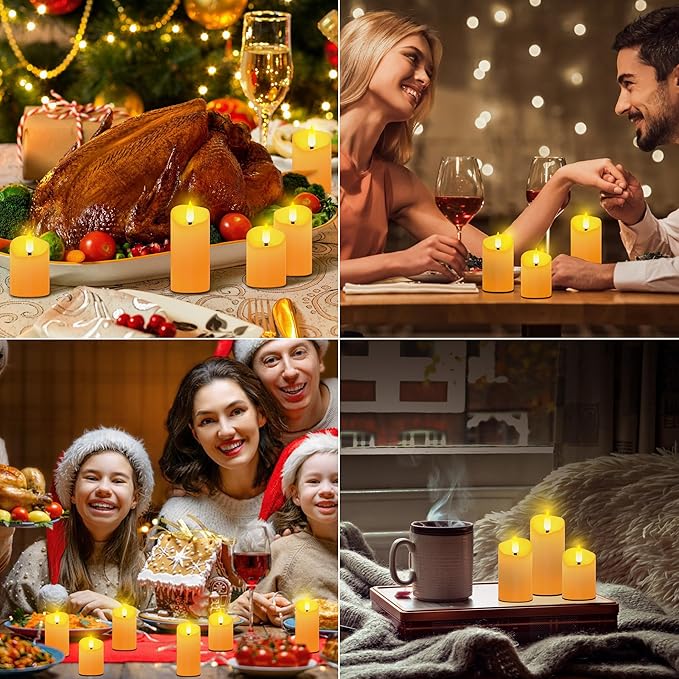 YiaMia 6 Pack Upgraded Rechargeable Flameless Candles - Image 6