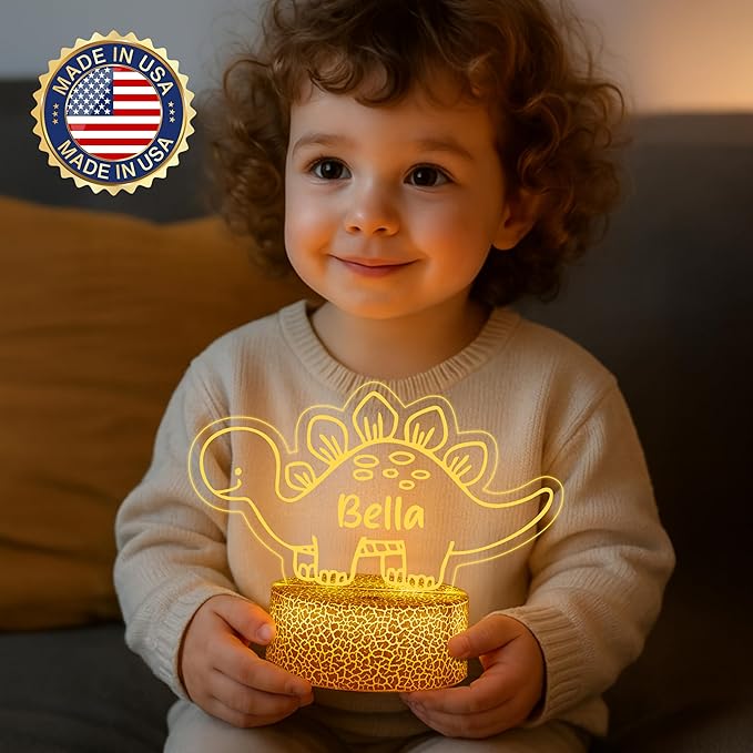 Personalized Baby Gifts Dinosaur Night Light - Image 2