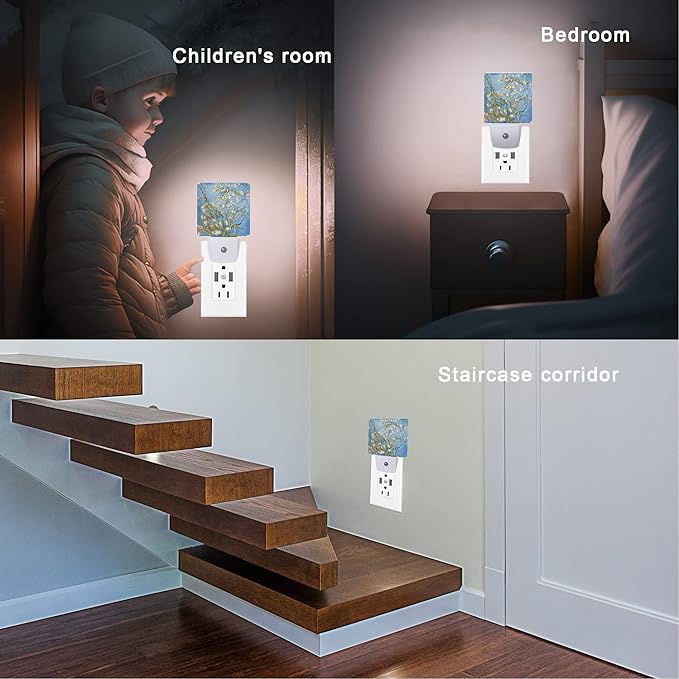 Blossoming Almond Tree Night Light, Night Lights Plug into Wall - Image 5
