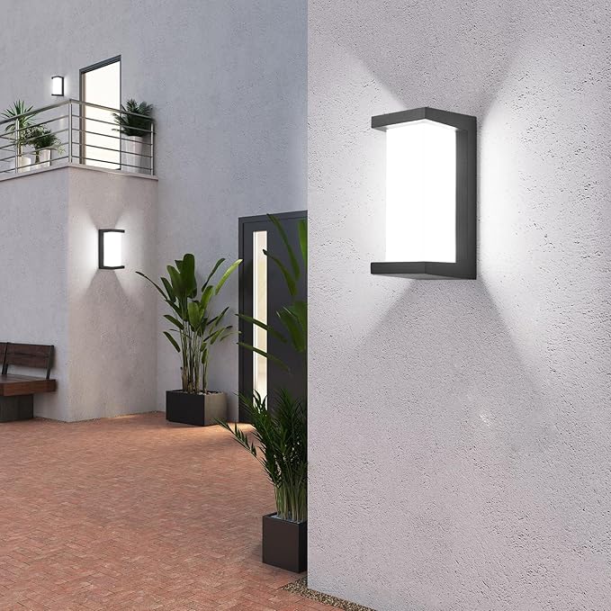 Outdoor Light Fixtures Wall Mount 2 Pack, 3 Colors & Dimmable Exterior Wall - Image 8