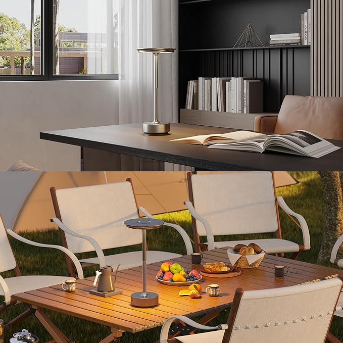 Cordless Table Lamp, LED Rechargeable Table Light - Image 5