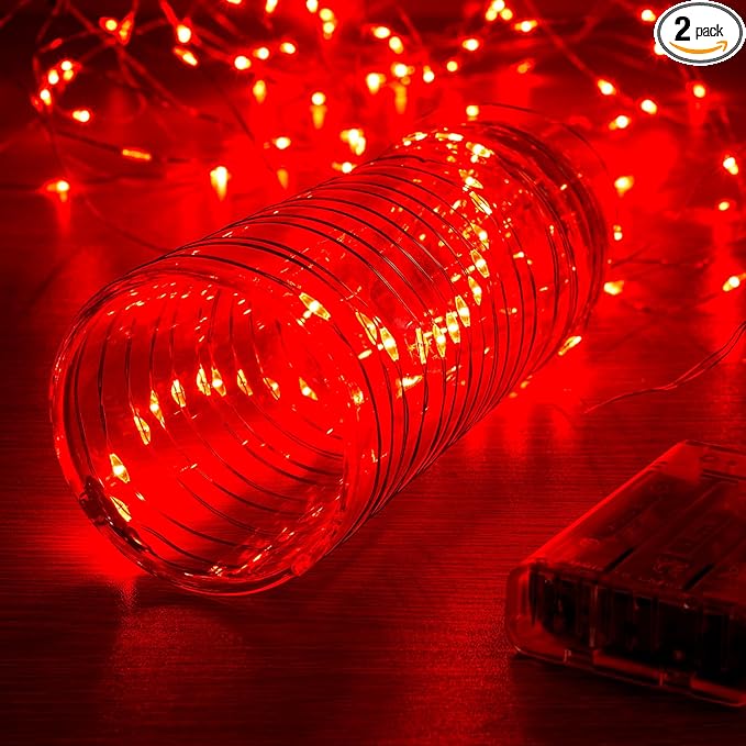 2 Pack 16.4ft Battery Operated String Lights by Ariceleo