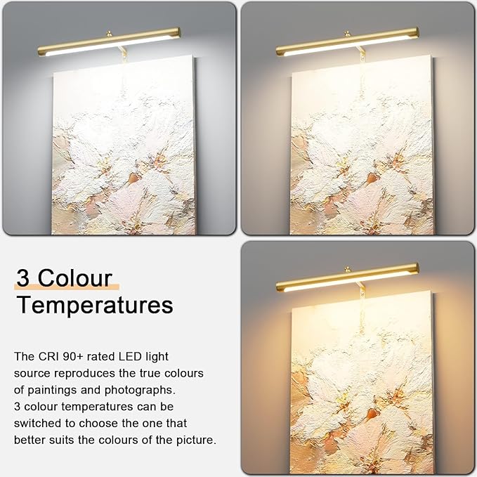Picture Lights for Paintings Plug in, Remote Control Gallery Painting Wall - Image 7