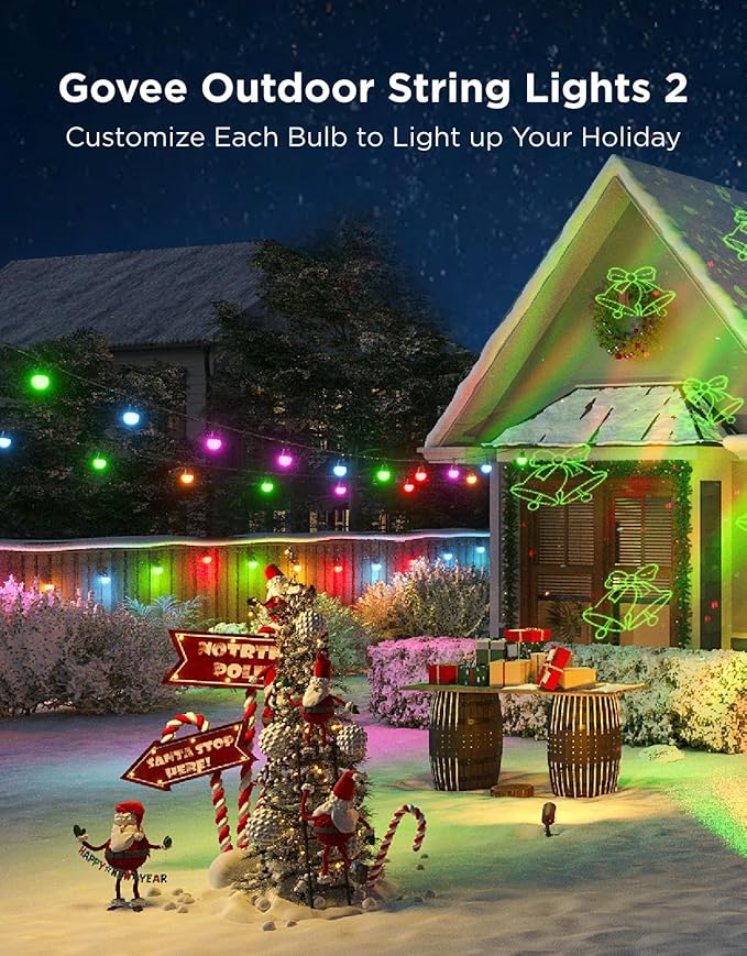 Govee Smart Outdoor String Lights 2, 144ft Outdoor Lights - Image 2
