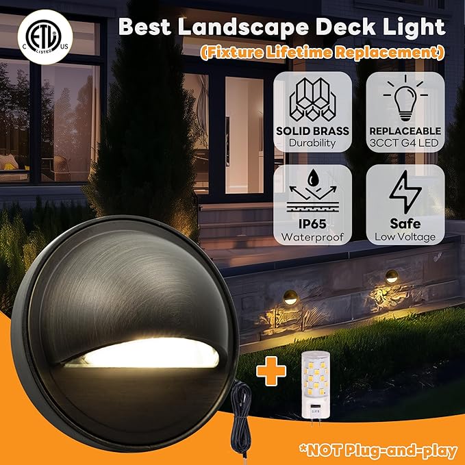 Gardenreet Solid Brass Deck Lights - Image 2