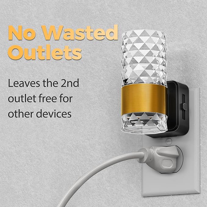 DORESshop Night Light, Automatic Night Lights Plug into Wall, Acrylic Night - Image 4