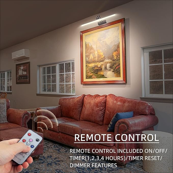Picture Light, Picture Lights for Wall Cordless, Battery Wall Lights for - Image 3
