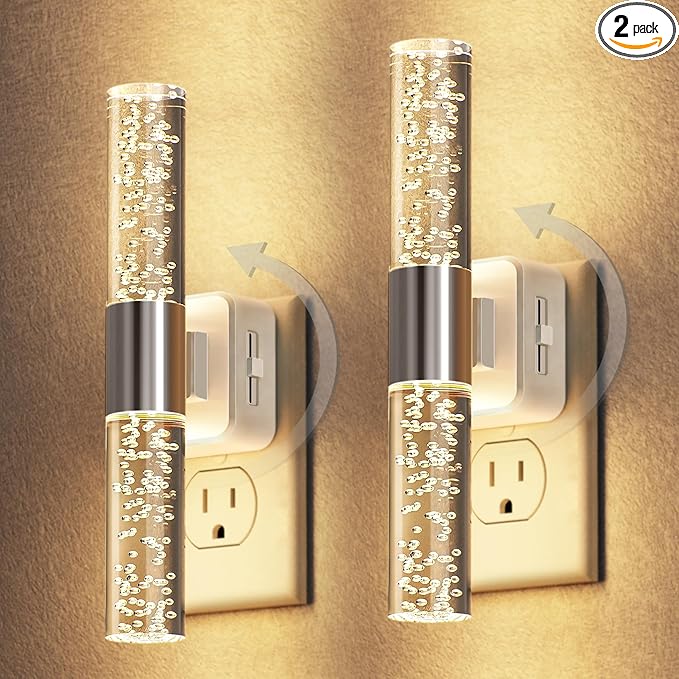 DORESshop LED Night Light, Rotating Night Lights Plug into Wall, Auto Light by DORESshop