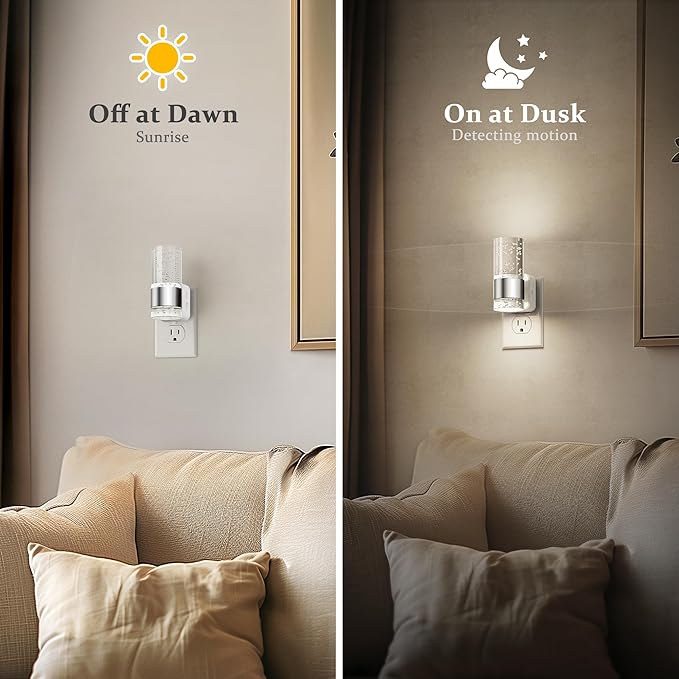 JandCase Night Light, Night Lights Plug into Wall, 2 Pack LED Nightlight - Image 3