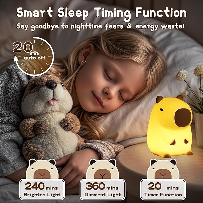 Capybara Night Light for Kids - Image 5