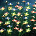 Solar Flower Lights Outdoor Waterproof 8 Pack of 32 LEDs Garden Solar Firefly by Unknown