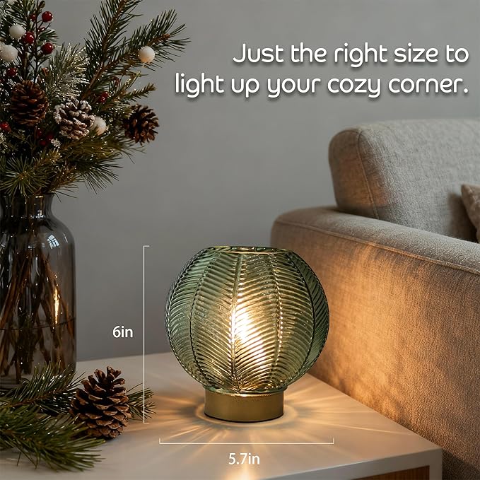 Battery Powered Lamp with Timer, Cordless Battery Operated Table Lamp with LED - Image 5