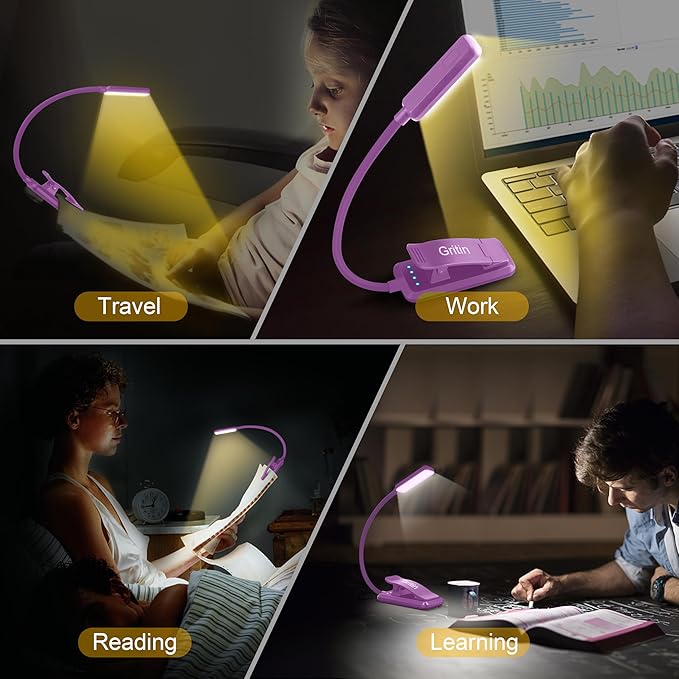 Gritin 9 LED Rechargeable Book Light - Image 7