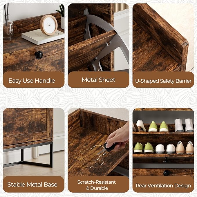 Shoe Cabinet Storage, Modern Shoe Organizer - Image 7