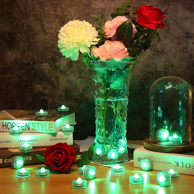 HL Submersible LED Light, 100 Hours Waterproof Flameless Led Lights Battery - Image 2
