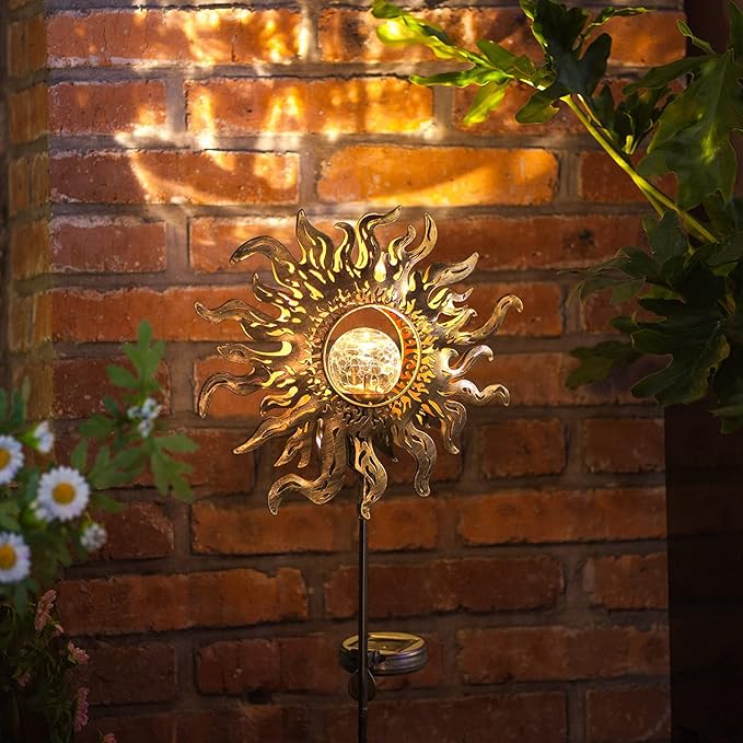 Solar Lights Outdoor Garden Decor Solar Powered Sun Lantern - Image 6