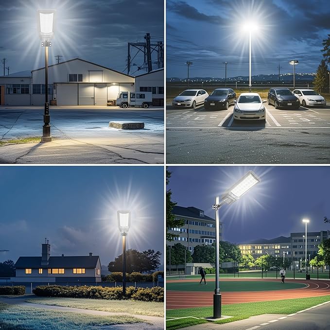 loyoele Solar Street Light Outdoor Waterproof Dusk to Dawn, 9800W Solar Parking - Image 8