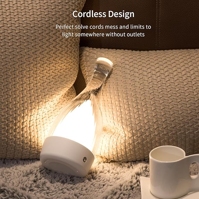 Table Lamp for bedroom with Touch Control, LED Nightstand Lamp Fourth - Image 3