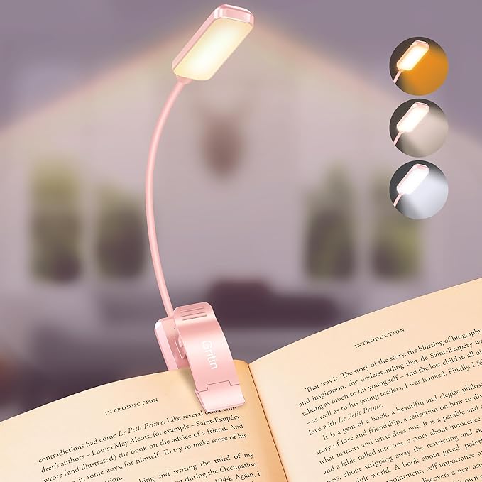 Gritin 9 LED Rechargeable Book Light by Gritin