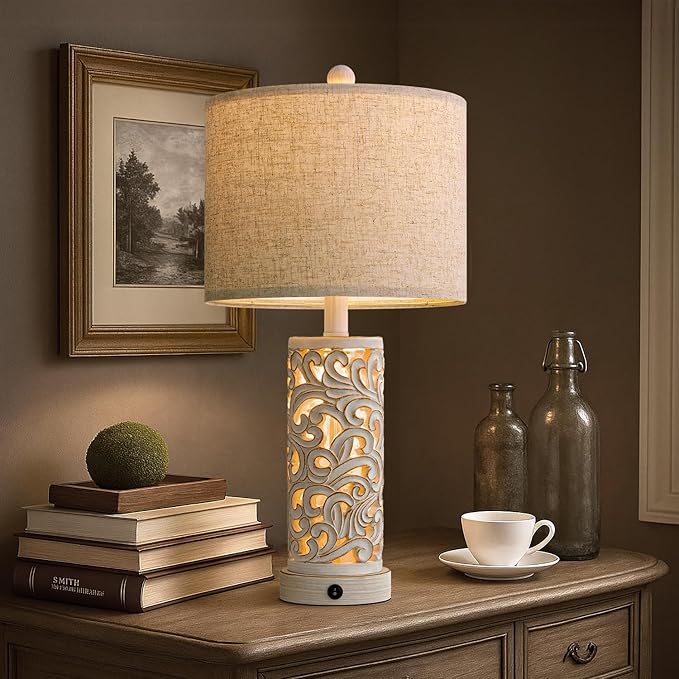 OYEARS 22'' Table Lamp Set of 2 - Image 2