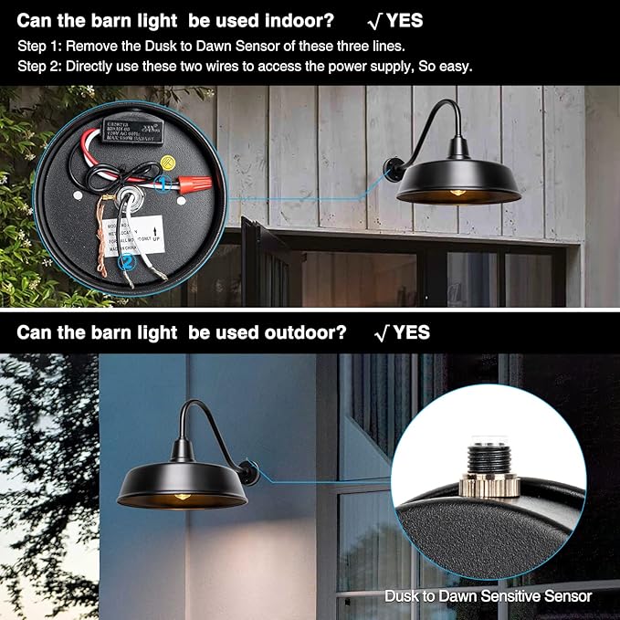 Outdoor Gooseneck Barn Light - Image 4