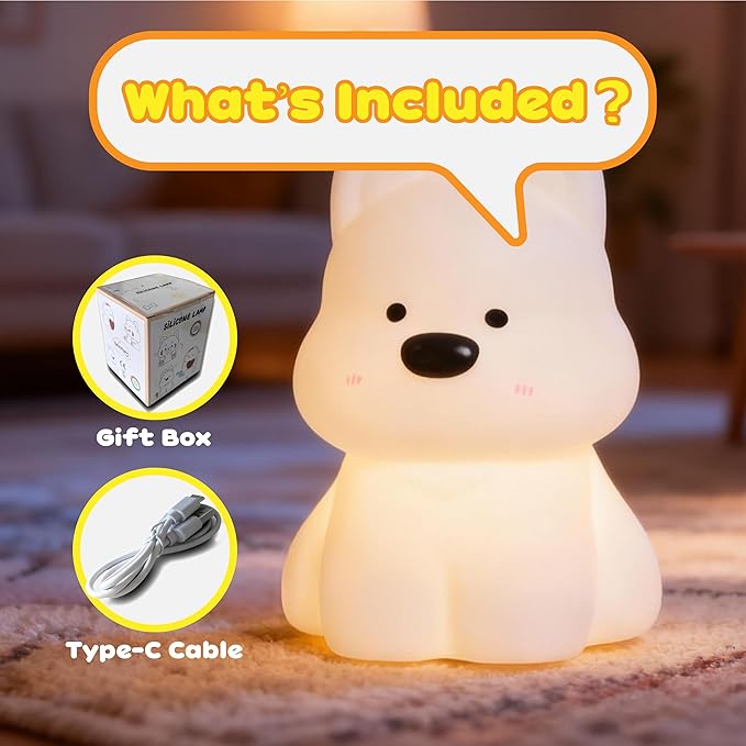 Dog Night Light, Touch Activated Pat Lamp - Image 6