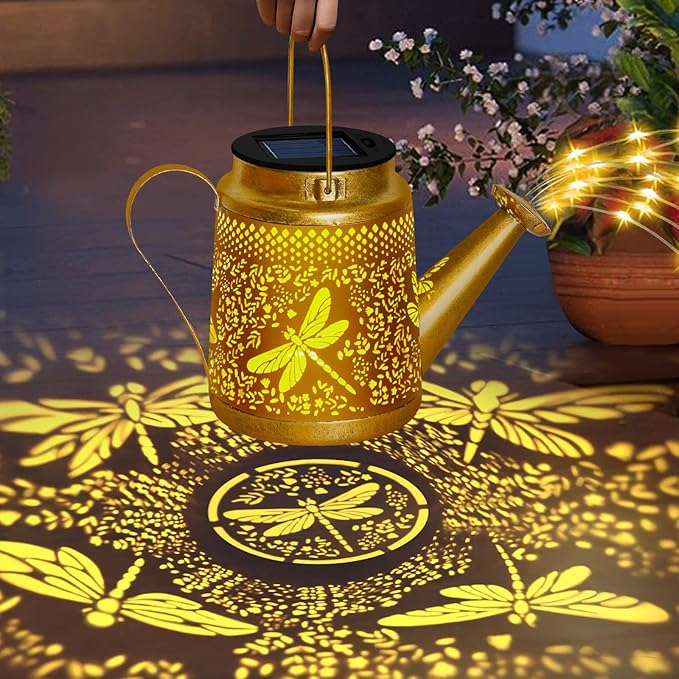 Christma Gifts Dragonfly Solar Watering Can Lights, Outdoor Waterproof Outdoor - Image 8