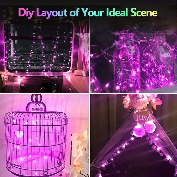 4 Pack 20FT 60LED Christmas Battery Operated Fairy Lights - Image 6