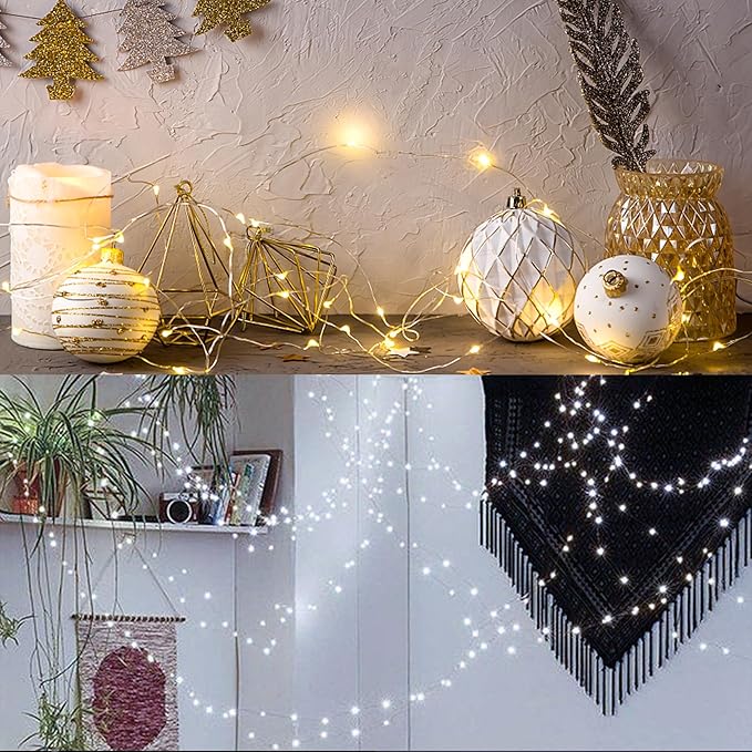 WATERGLIDE 12 Pack Fairy Lights Battery Operated, 7 ft 20 LED Mini String Lights - Image 8