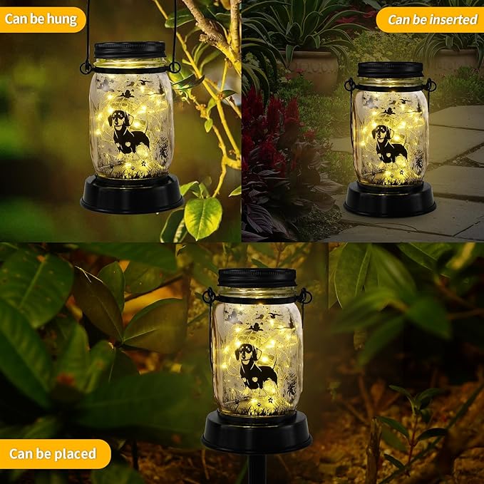 Styleonme Decor Mobile Outdoor, Solar Waterproof Dachshund Lights, Gifts - Image 2
