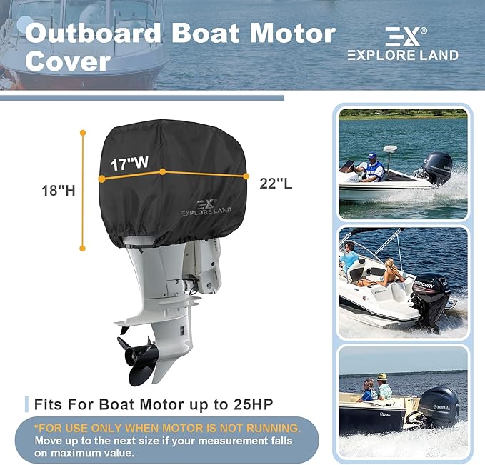 Explore Land Outboard Motor Cover - Image 4