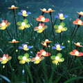 Solar Flower Lights Outdoor Waterproof 4 Pack of 32 LEDs Garden Solar Firefly by Unknown