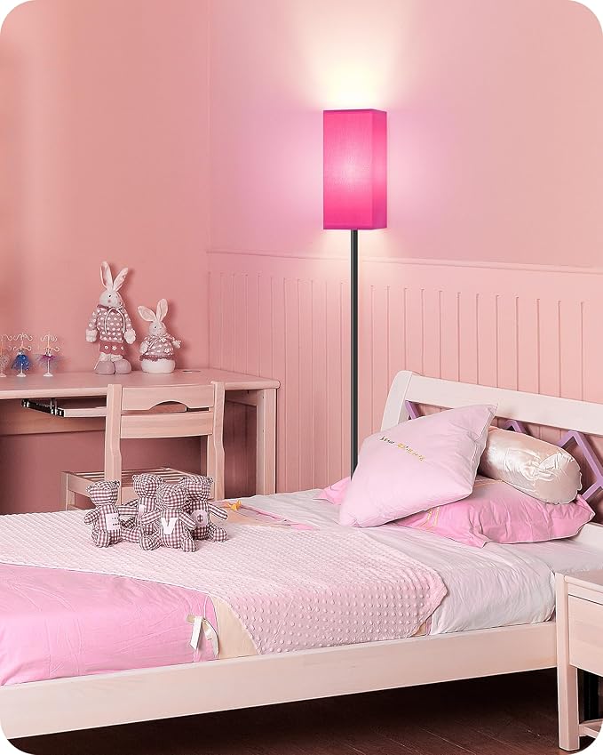 Floor Lamp, Pole Lamp with Foot Switch, Modern Standing Lampshade, Minimalist - Image 6