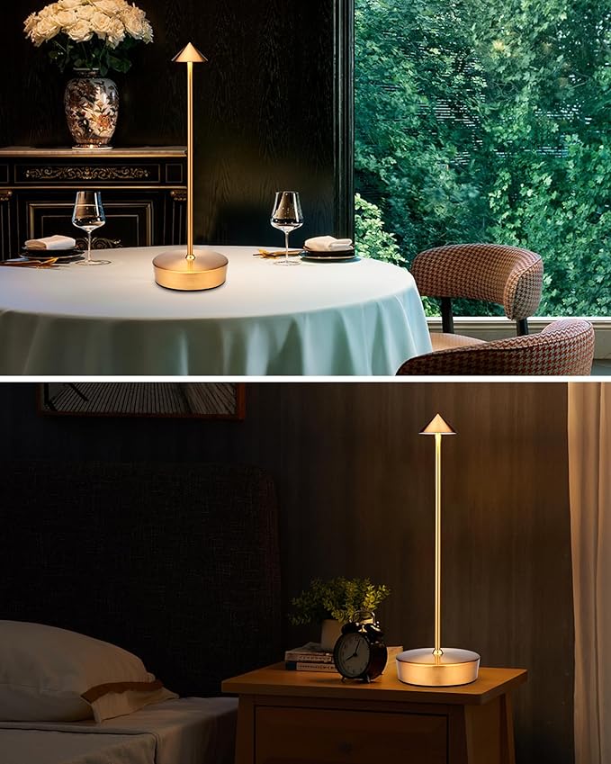 Cordless Led Table Desk Lamp 2 Pack, 7000mAh Battery Outdoor Table Light - Image 7