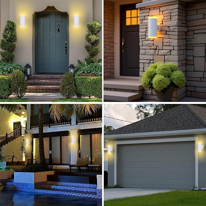 Outdoor Wall Lantern, ZUUKOLE Waterproof Exterior Wall Light, Anti-Rust - Image 6